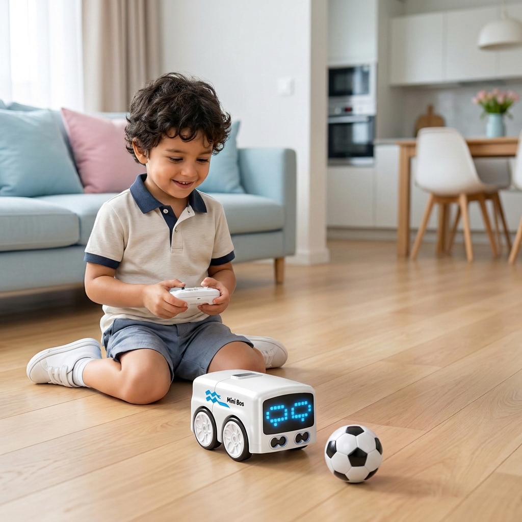 Mini Autobús RC Inteligente Para Niños – Control Por Gestos Y Luces LED