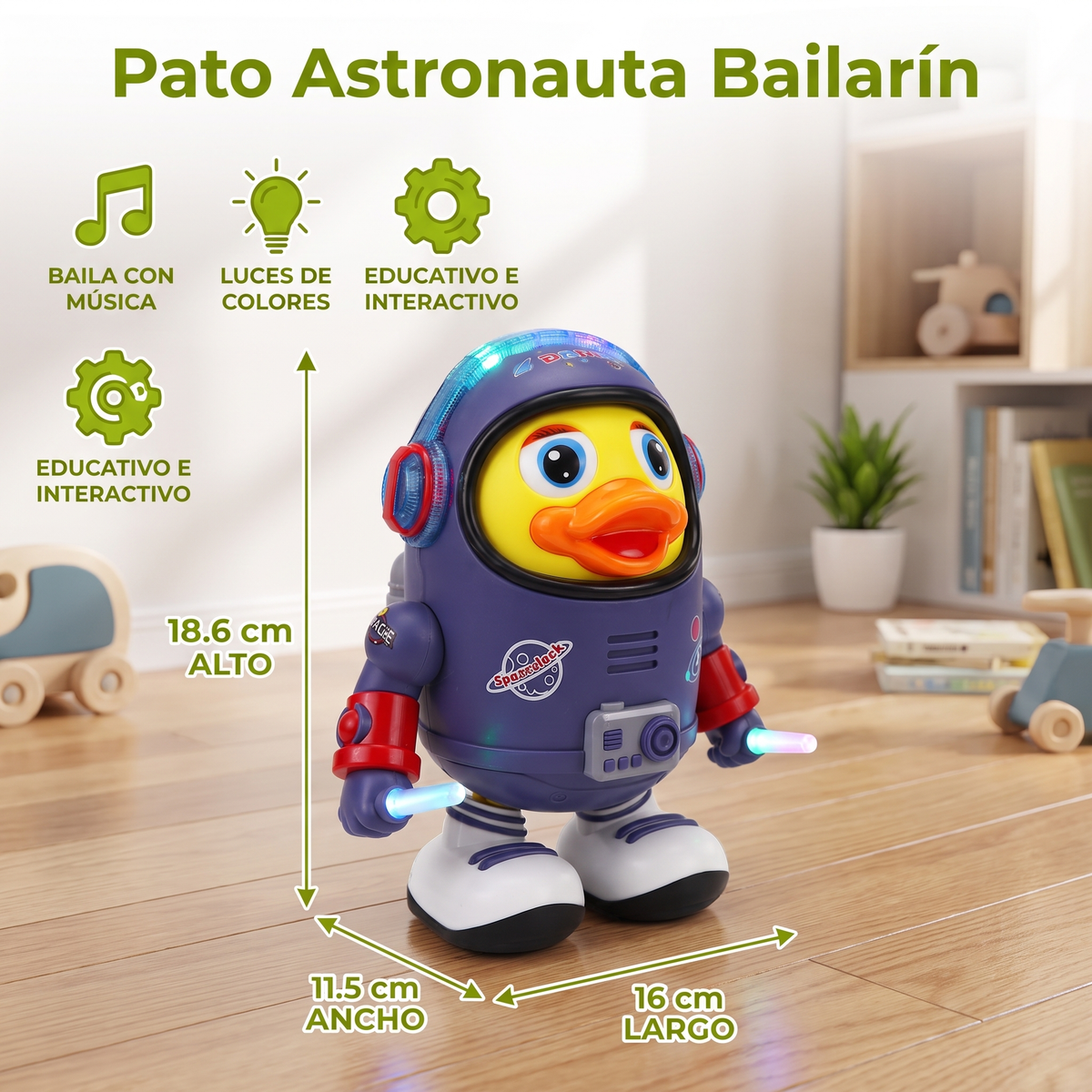 Pato Astronauta Bailarín
