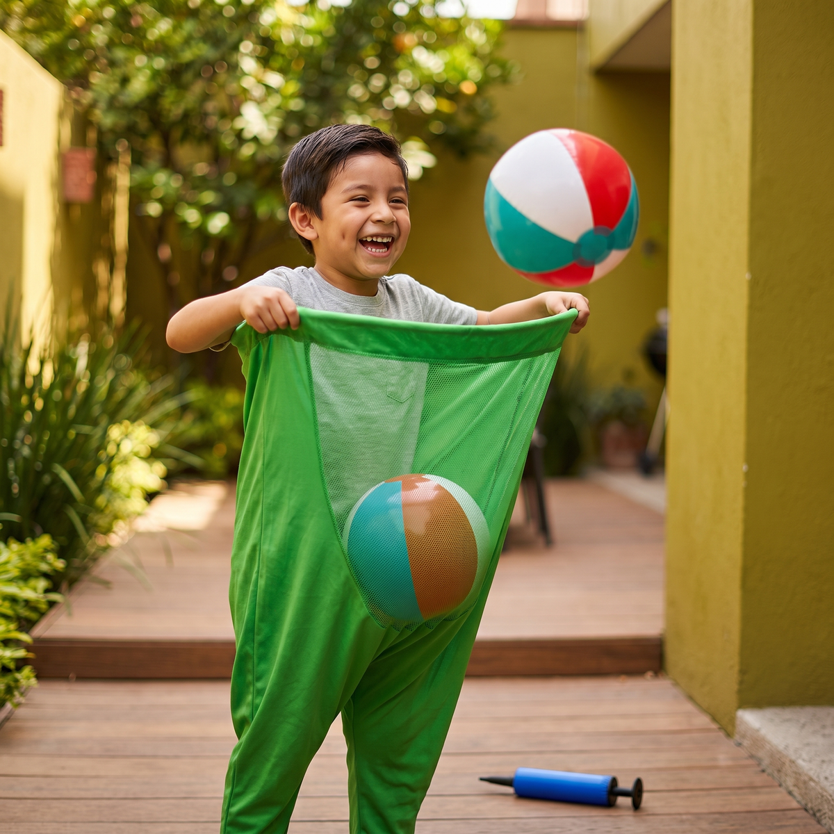 Juego Familiar De Atrapar Pelotas Con Pantalón De Payaso