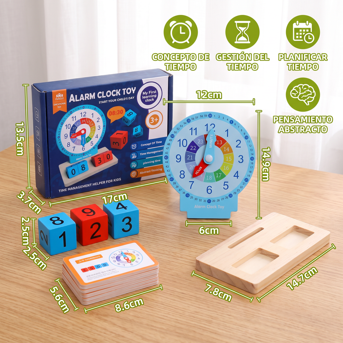 Reloj Montessori Educativo Para Aprender La Hora