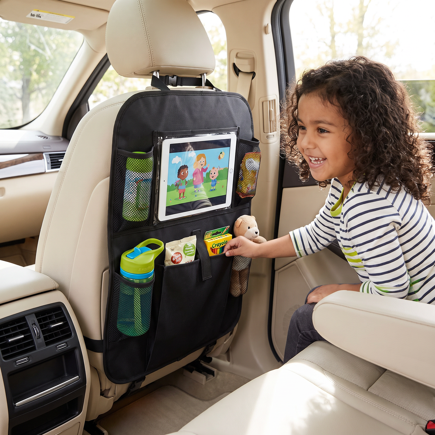 Protector De Asiento De Auto Y Organizador Para Niños