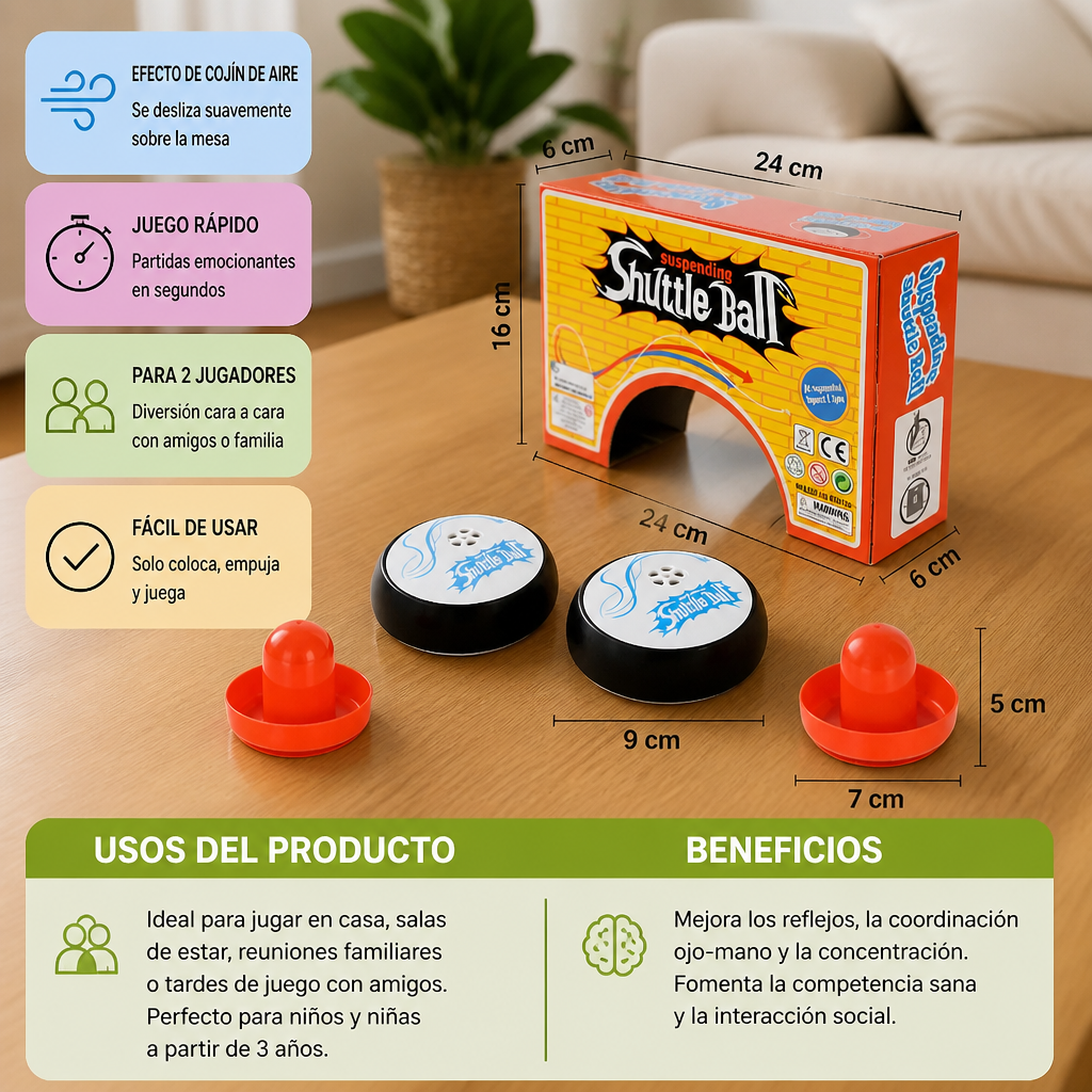 Mini Juego de Hockey de Mesa para Niños – Rápido Juego de Reflejos con Discos
