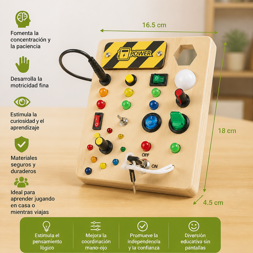 Tablero De Aprendizaje Montessori Interactivo Para Niños