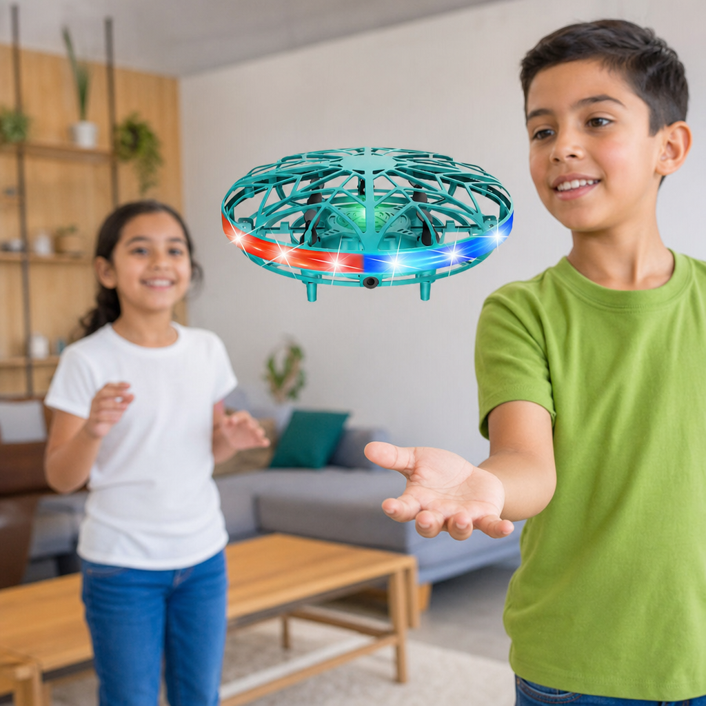 Dron OVNI Volador LED Controlado Por Movimiento