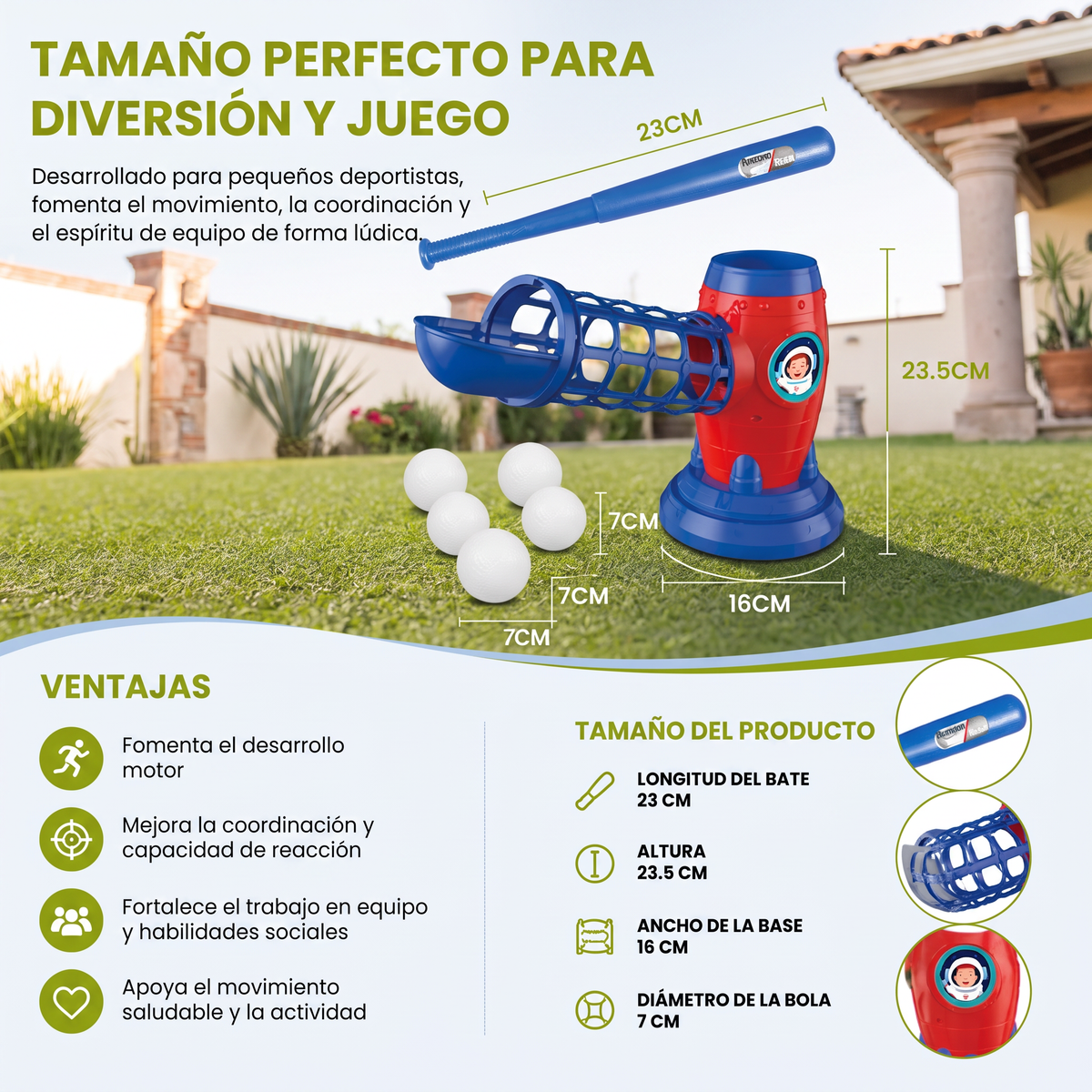 Máquina electrónica de lanzamiento de béisbol para niños