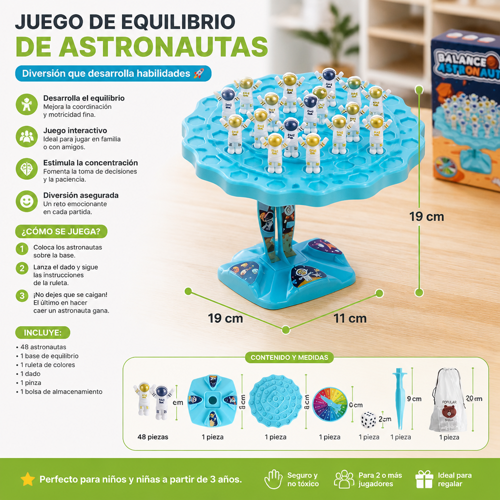 Juego de Equilibrio de Astronautas