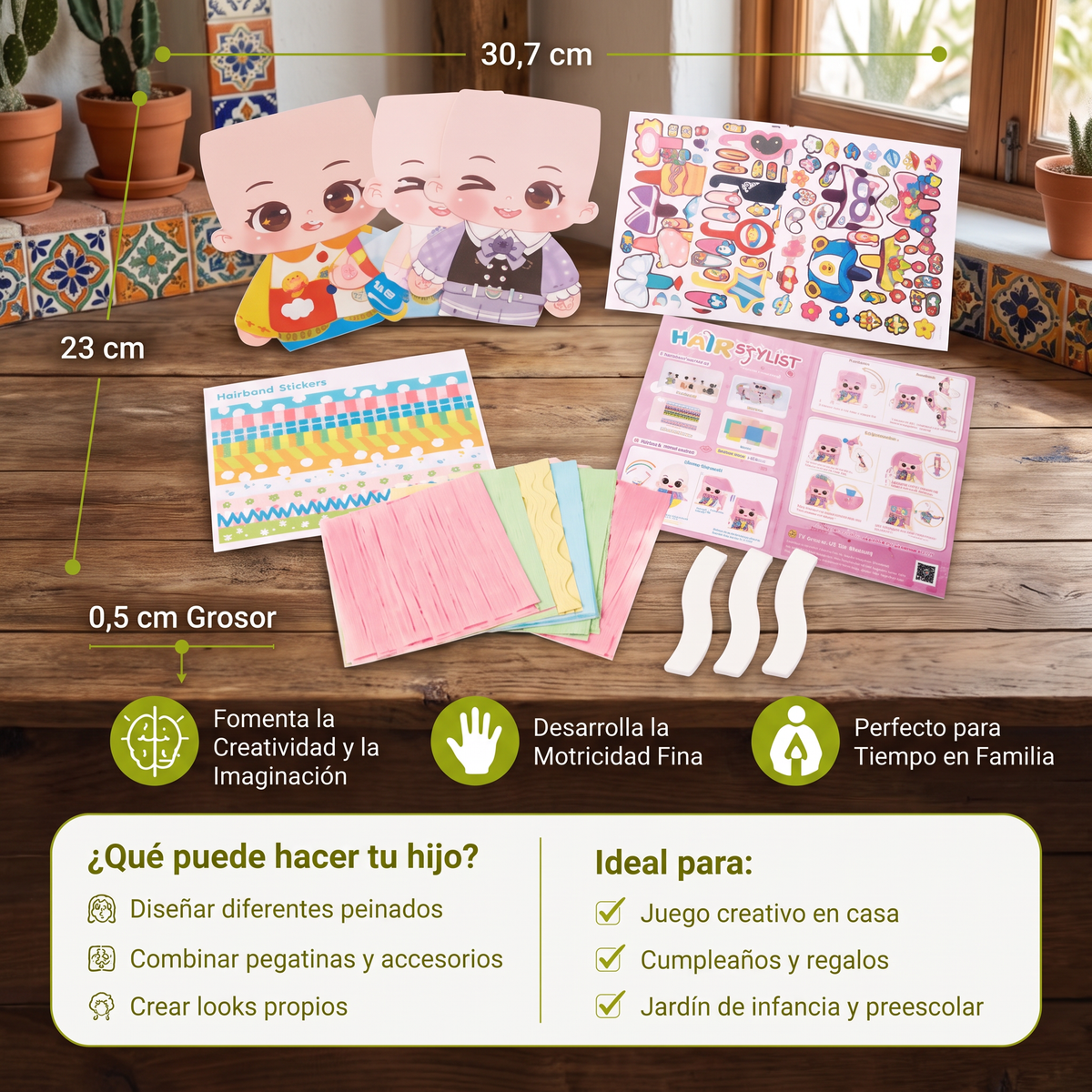 Set DIY de peluquería para niños