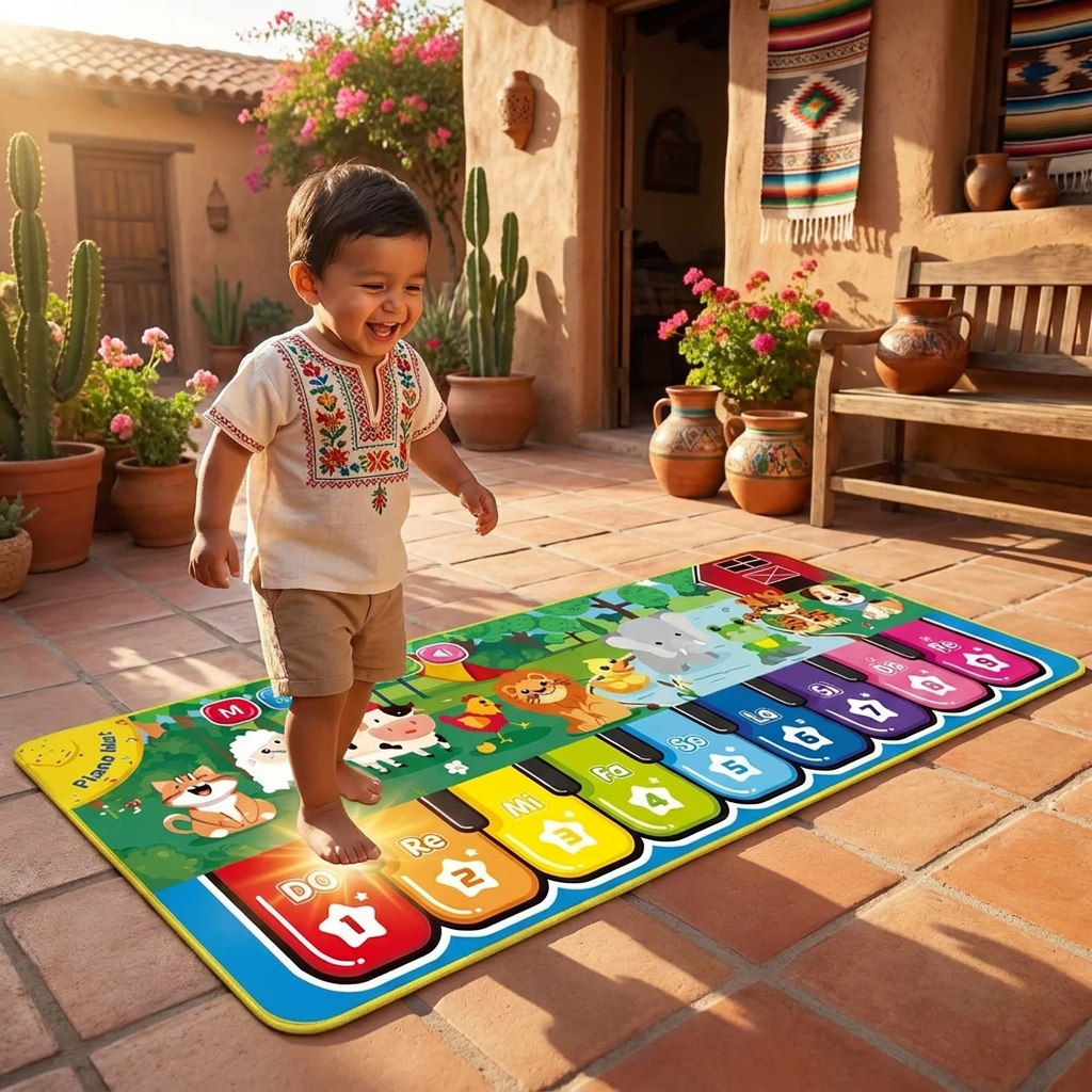 Tapete de Juego Musical Interactivo con Piano para Niños