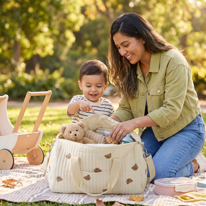 Bolsa grande para mamá y bebé: espacio para todo lo que las mamás necesitan