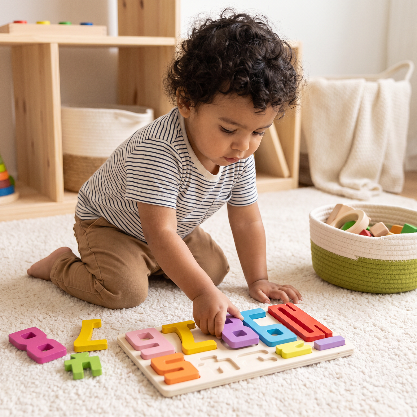 Bloques educativos de matemáticas y aprendizaje de números