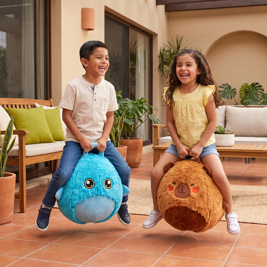 Animal inflable de peluche para saltar – juguete saltarín para niños