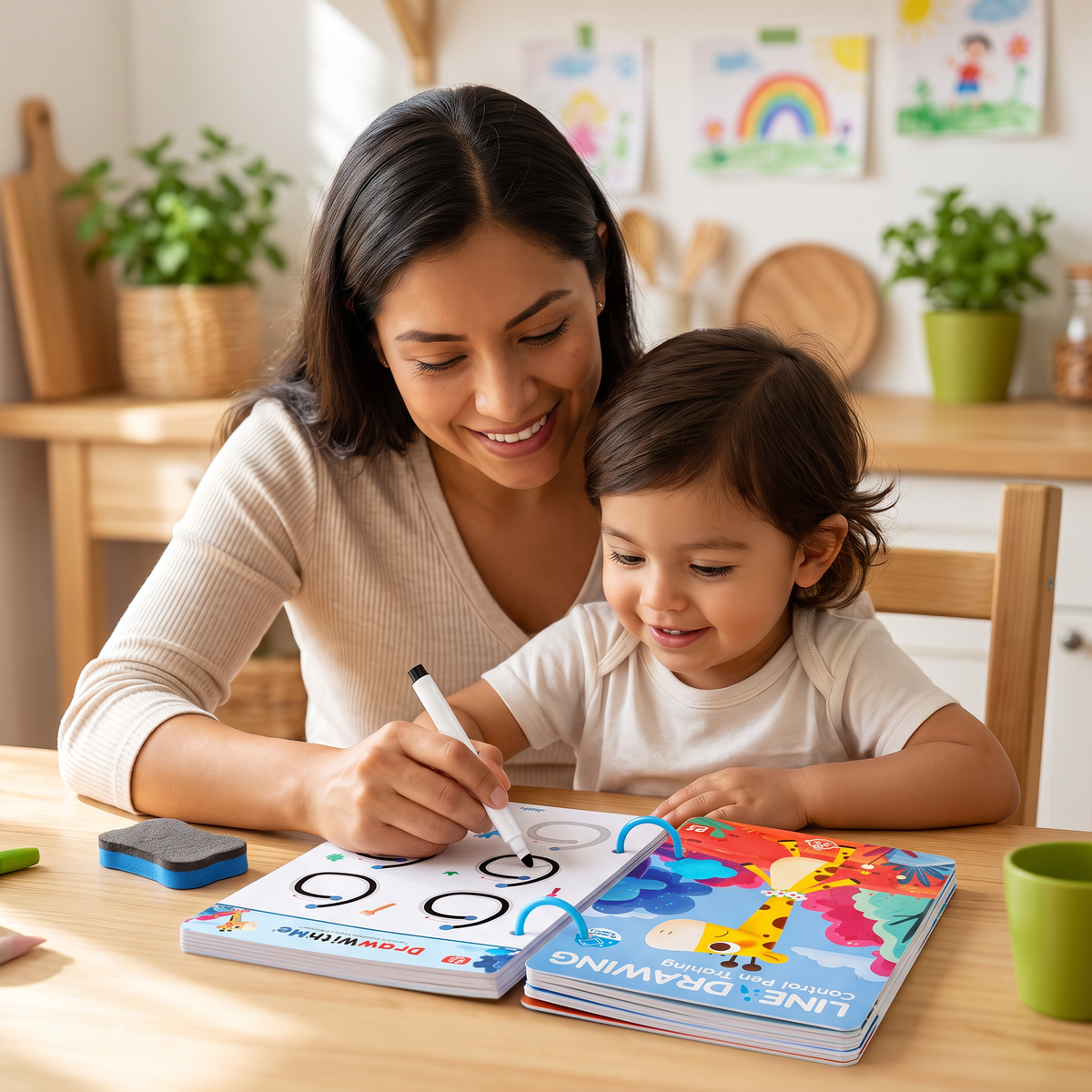 Libro de entrenamiento para el control del lápiz para niños