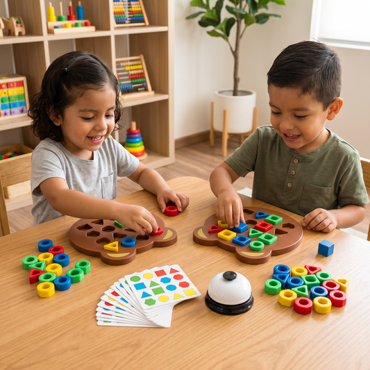 Juego de combinación de colores y formas para niños – juguete educativo interactivo