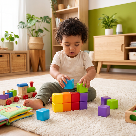 Bloques magnéticos de 4,2 cm seguros para niños pequeños – cubos educativos STEM