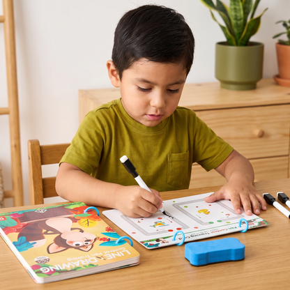 Libro de entrenamiento para el control del lápiz para niños