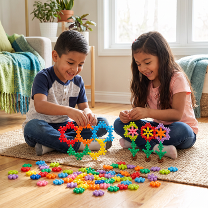 Bloques creativos Montessori de copos de nieve