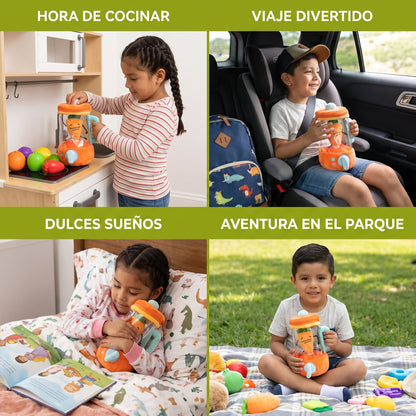 Licuadora de zanahoria divertida de peluche para niños