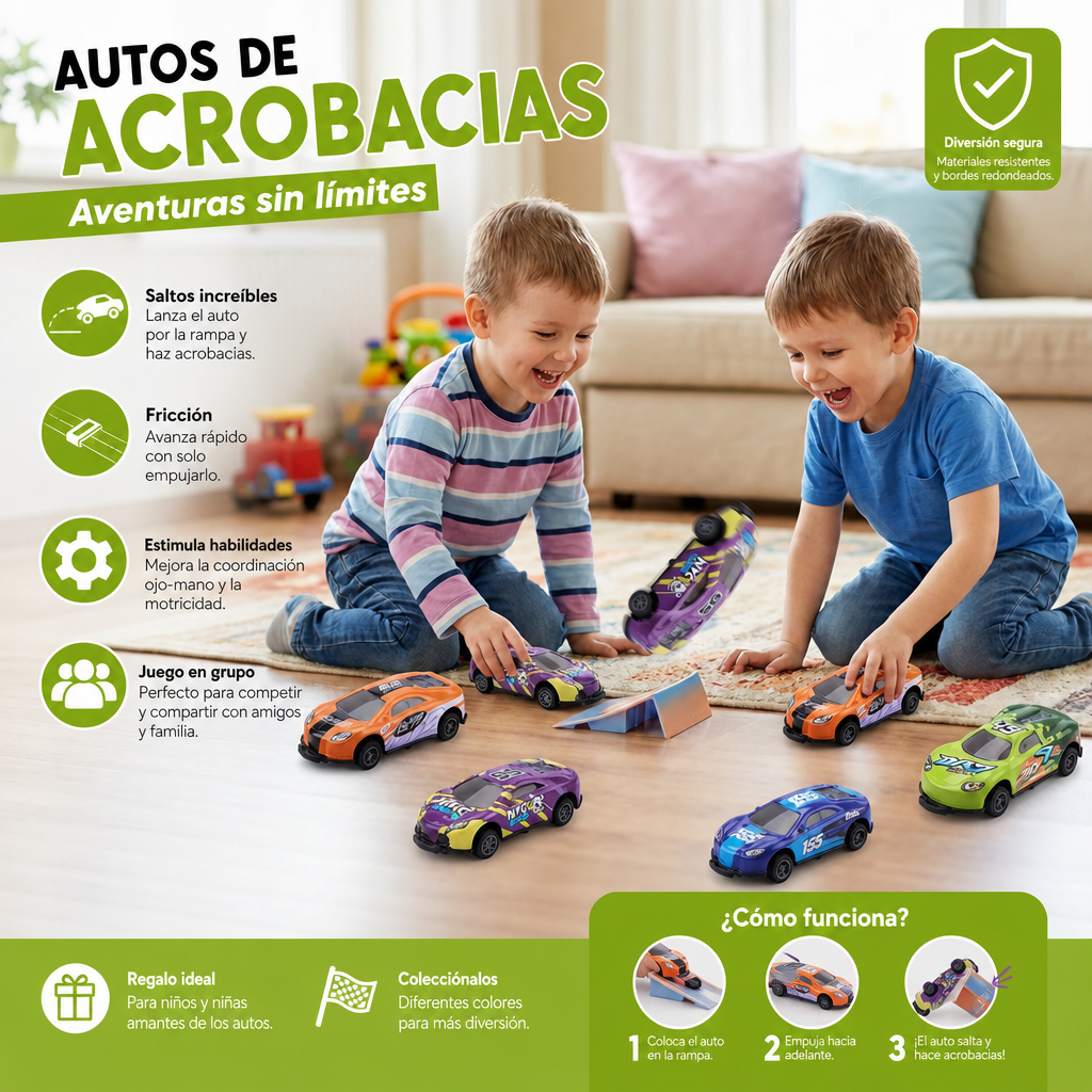 Autos De Acrobacias Para Pequeños Amantes De Los Autos