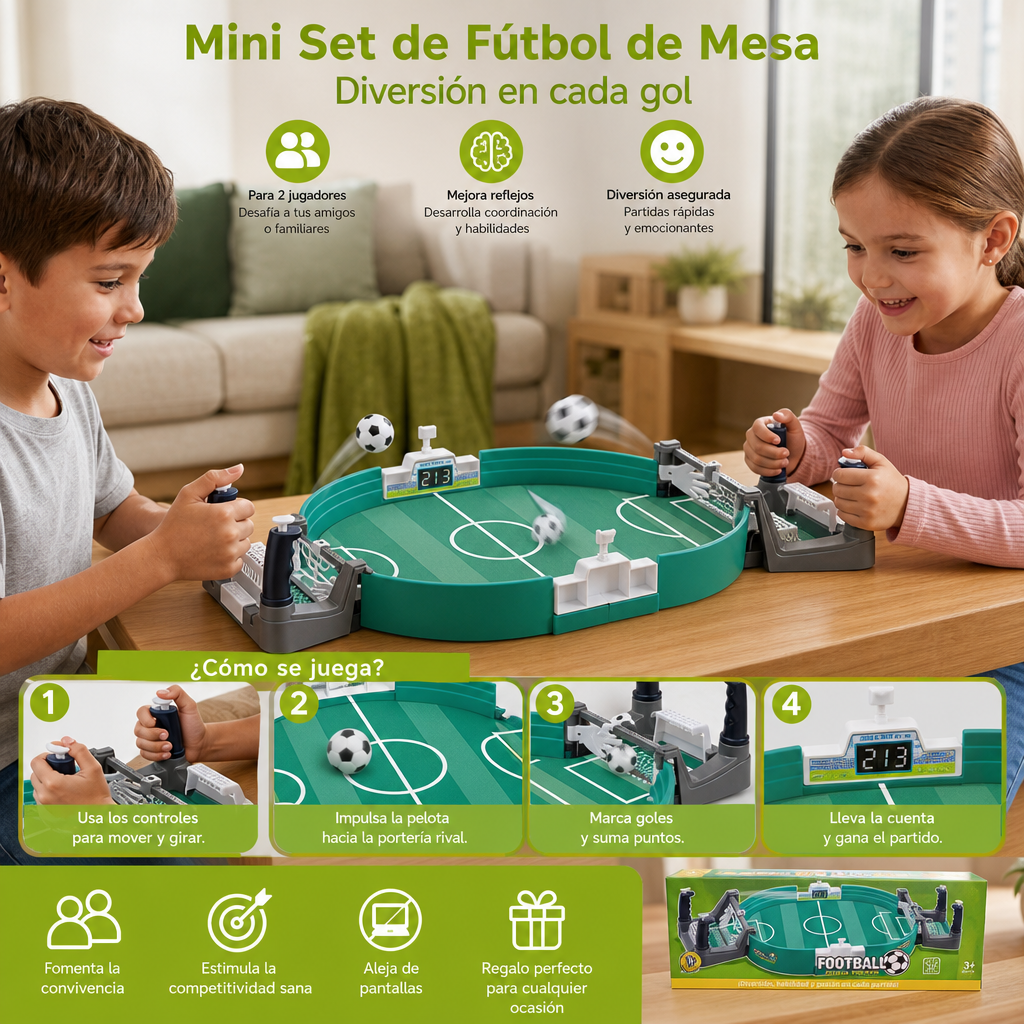 Mini Set De Fútbol De Mesa