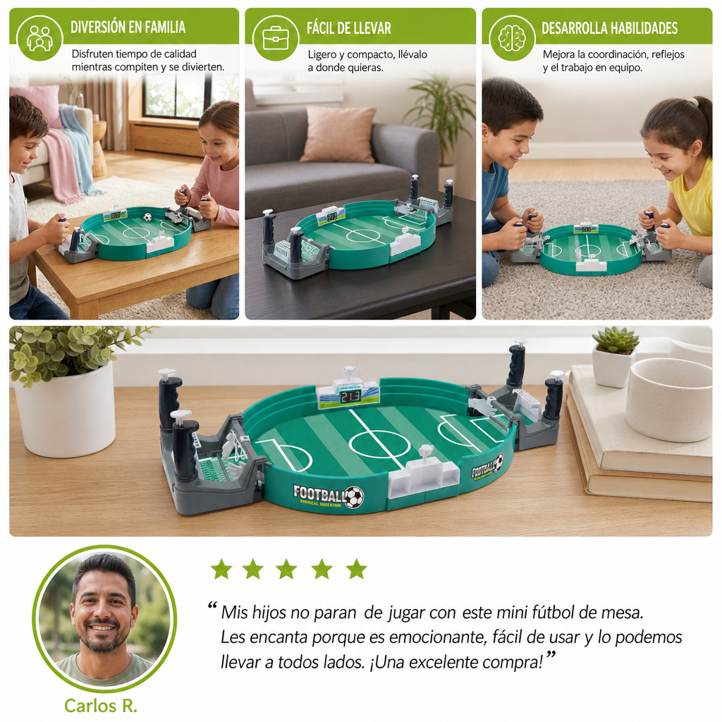 Mini Set De Fútbol De Mesa