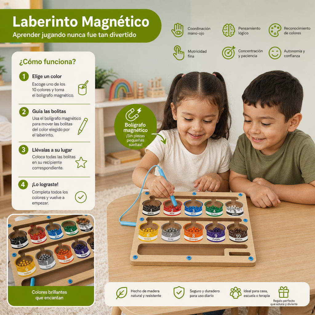 Laberinto Magnético Montessori