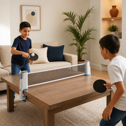 Set De Ping Pong Ajustable - ¡Se Adapta A Cualquier Mesa!