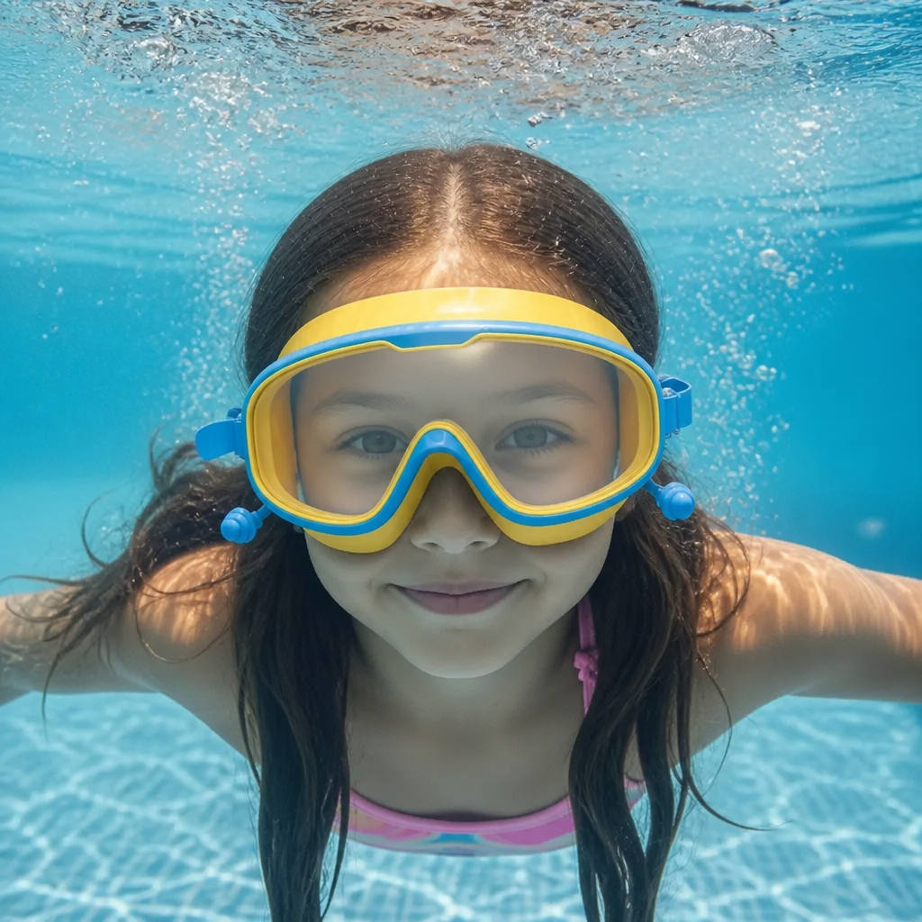 Gafas De Natación Para Niños Con Marco Grande Y Sistema Antivaho