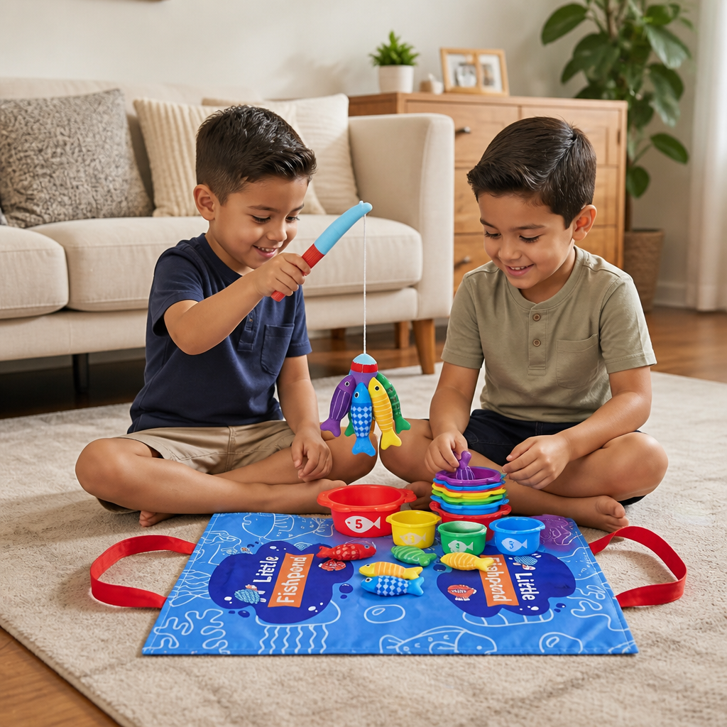 Juguete Infantil De Estanque De Peces De Peluche Montessori