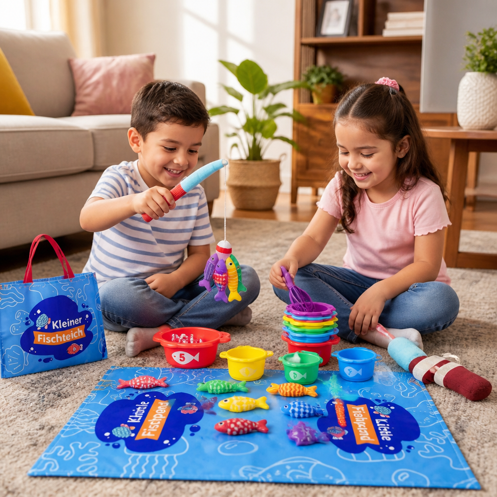 Juguete Infantil De Estanque De Peces De Peluche Montessori