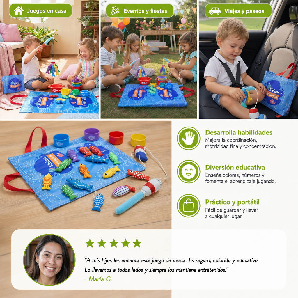 Juguete Infantil De Estanque De Peces De Peluche Montessori