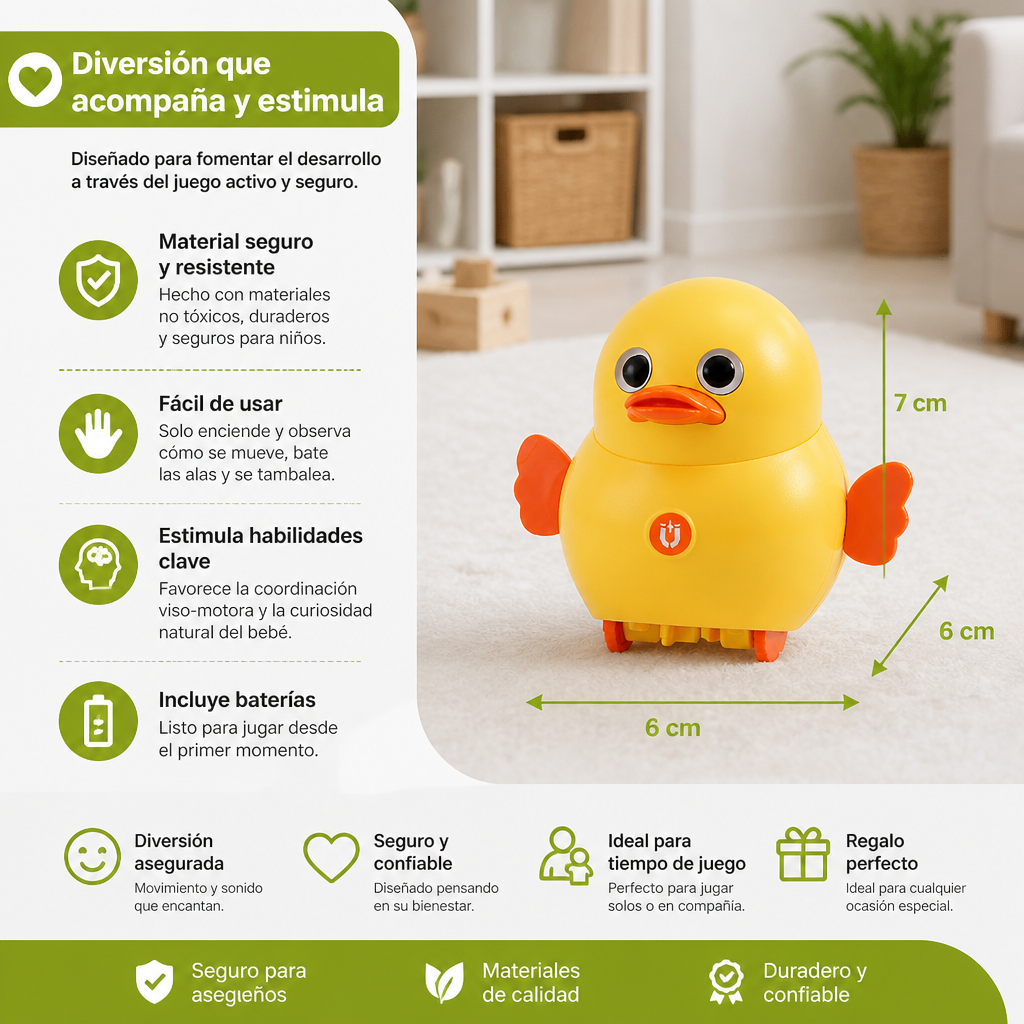 Juguete Infantil De Pollitos Tambaleantes