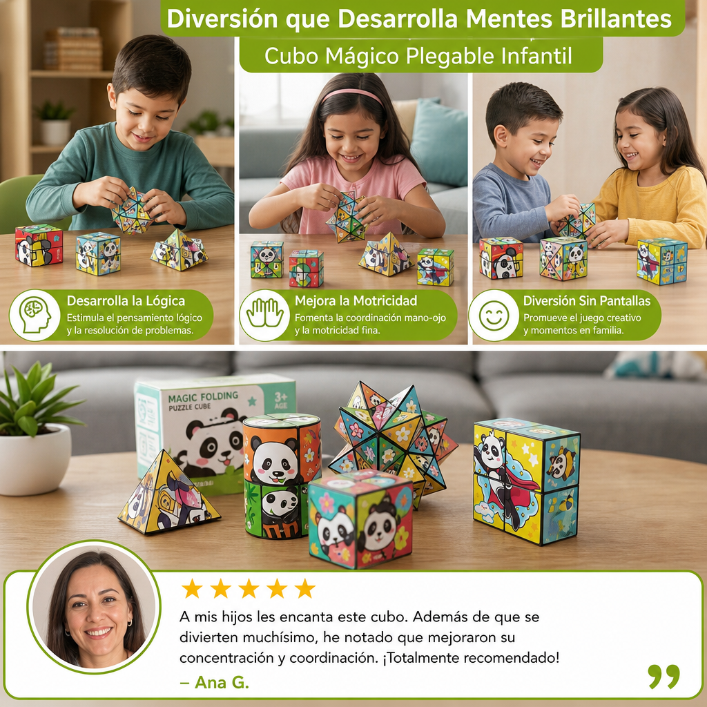 Cubo Mágico Plegable De Juguete Infantil