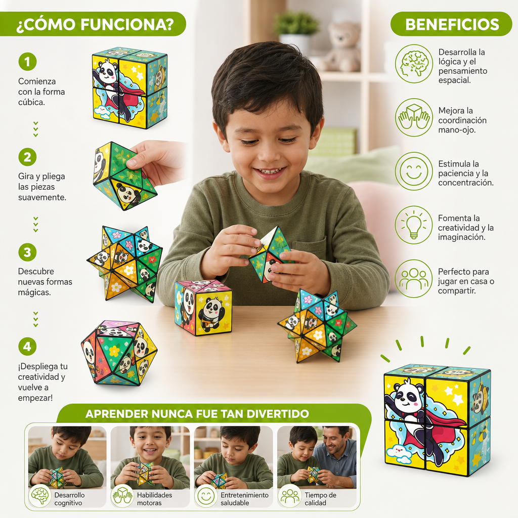Cubo Mágico Plegable De Juguete Infantil