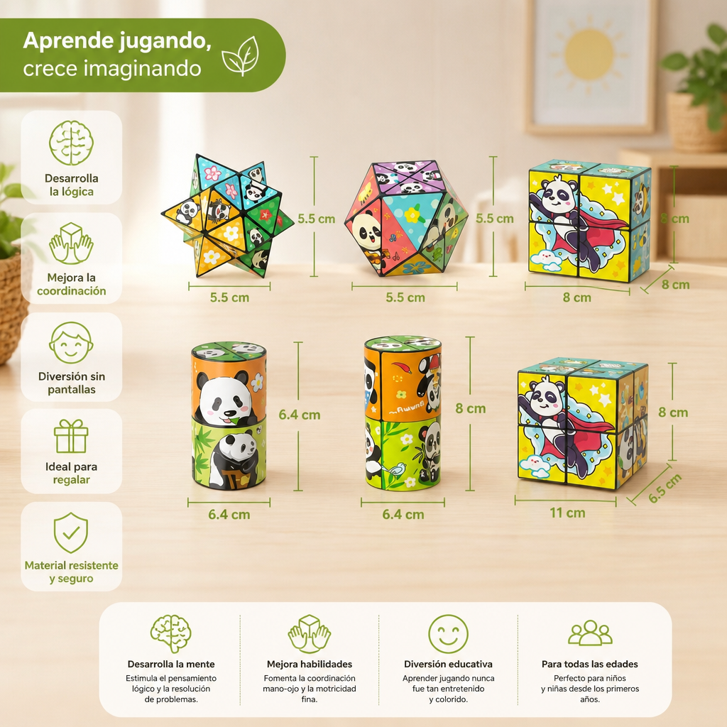 Cubo Mágico Plegable De Juguete Infantil