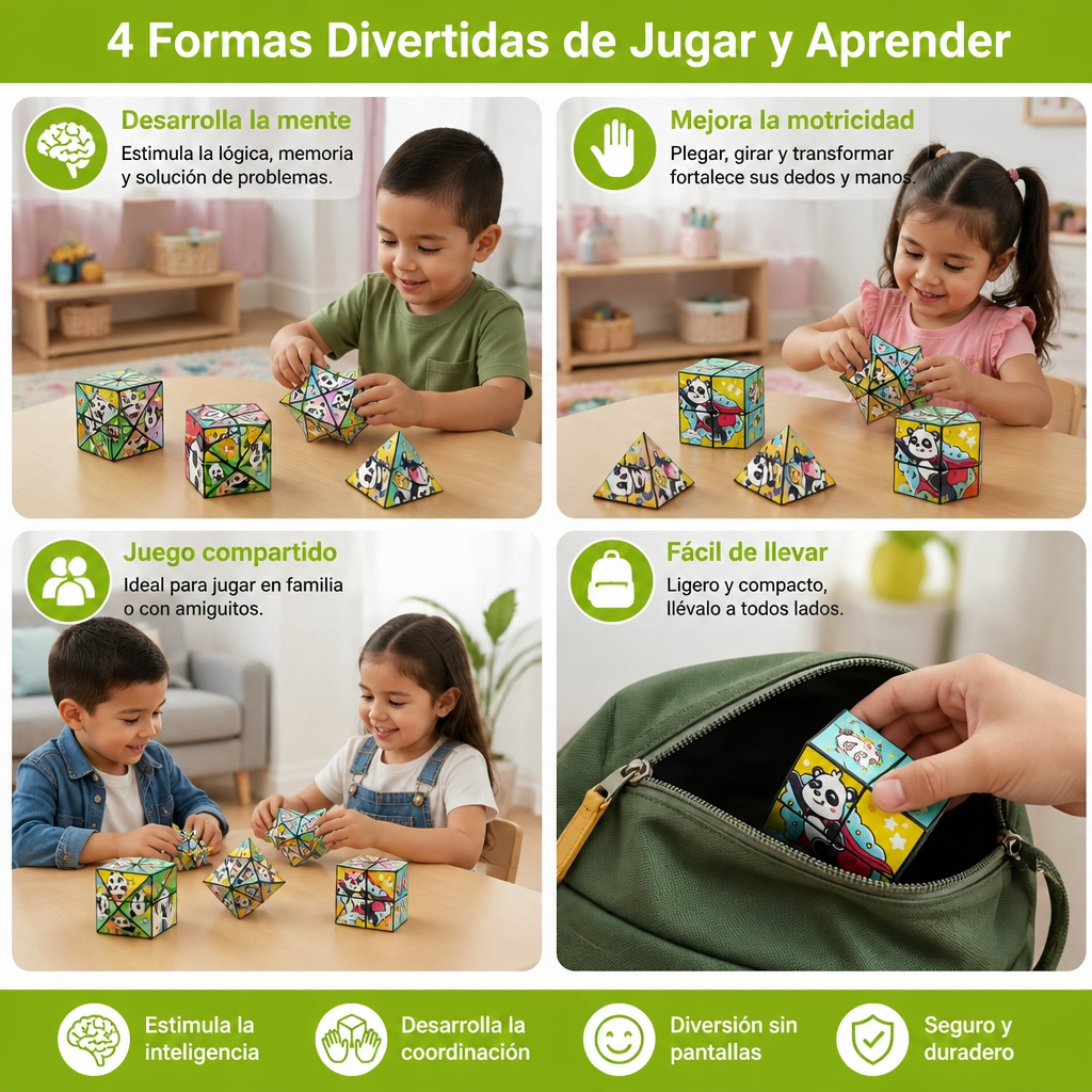 Cubo Mágico Plegable De Juguete Infantil