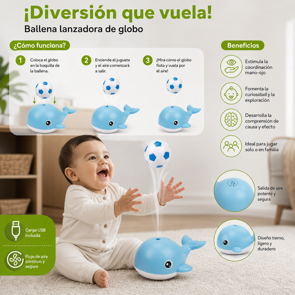 Juguete De Globo Con Forma De Ballena Divertida