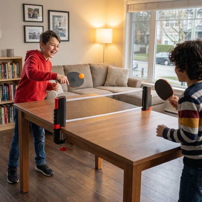 Set De Ping Pong Ajustable - ¡Se Adapta A Cualquier Mesa!
