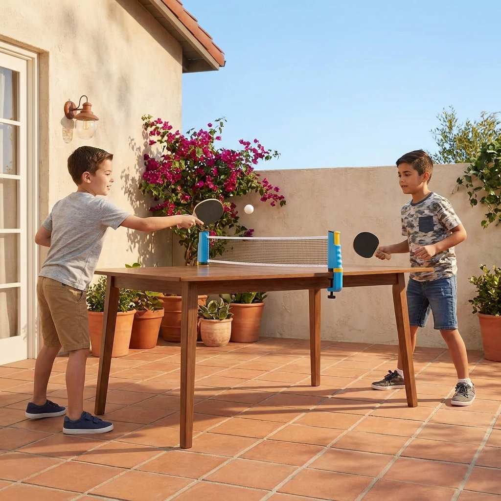Set De Ping Pong Ajustable - ¡Se Adapta A Cualquier Mesa!