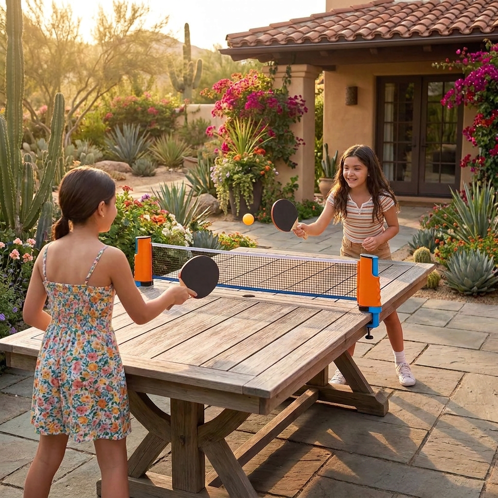 Set De Ping Pong Ajustable - ¡Se Adapta A Cualquier Mesa!