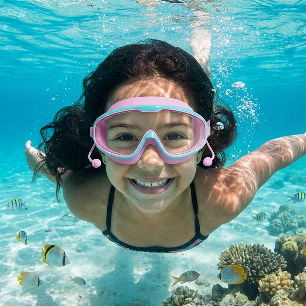 Gafas De Natación Para Niños Con Marco Grande Y Sistema Antivaho