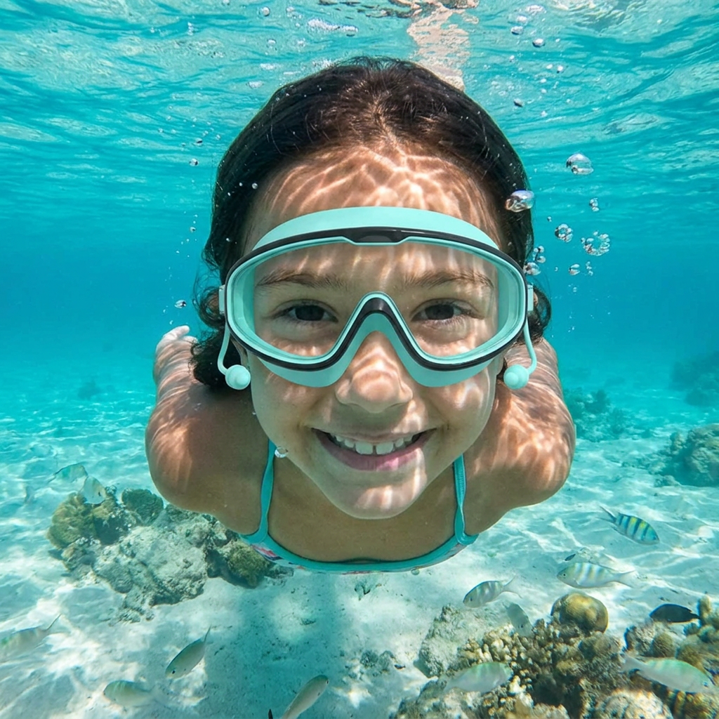 Gafas De Natación Para Niños Con Marco Grande Y Sistema Antivaho