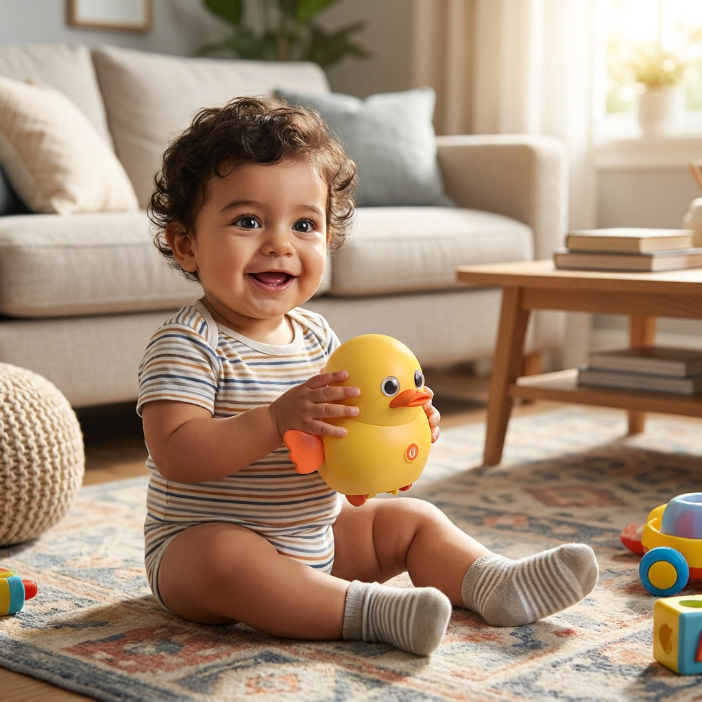 Juguete Infantil De Pollitos Tambaleantes