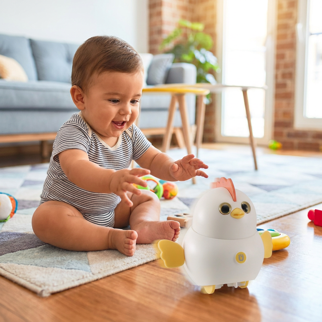 Juguete Infantil De Pollitos Tambaleantes