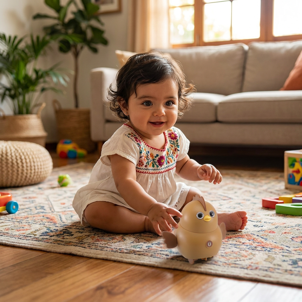 Juguete Infantil De Pollitos Tambaleantes