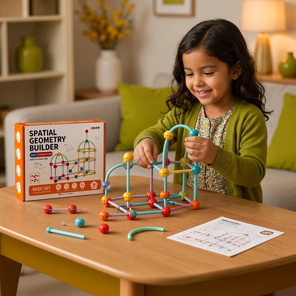Set De Construcción De Geometría 3D – Juguete Educativo Para Construcción Y Pensamiento Espacial