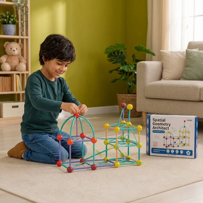 Set De Construcción De Geometría 3D – Juguete Educativo Para Construcción Y Pensamiento Espacial