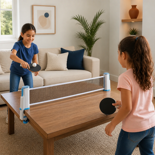 Set De Ping Pong Ajustable - ¡Se Adapta A Cualquier Mesa!