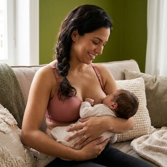 Sostén de Lactancia y Maternidad sin Costuras – Sin Aros, con Buen Soporte y Cómodo, con Efecto Push-Up