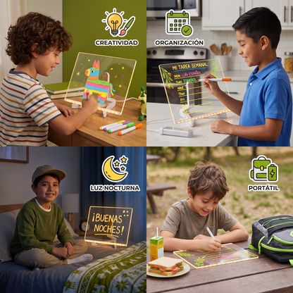 Pizarra LED Luminosa Para Niños