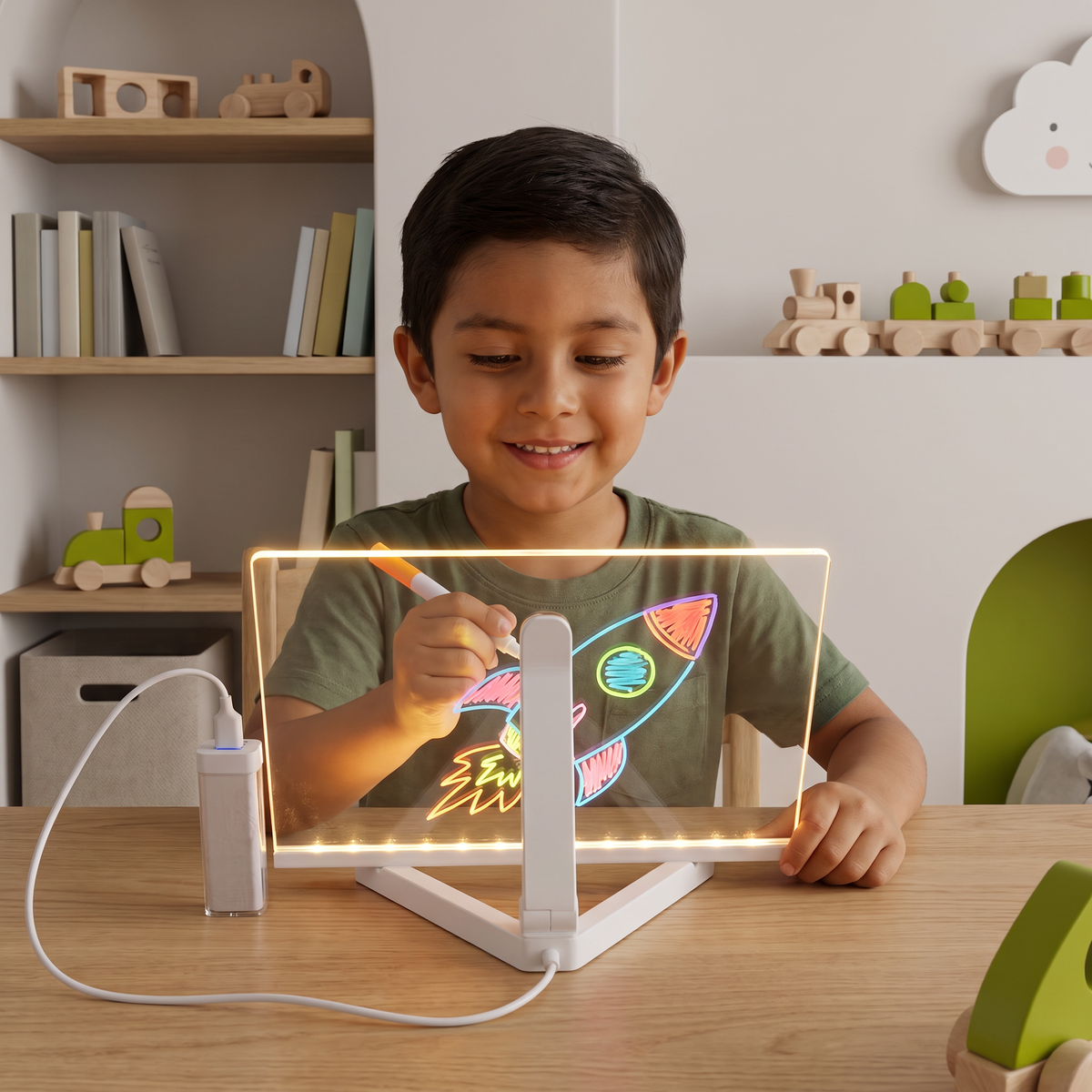 Pizarra LED Luminosa Para Niños